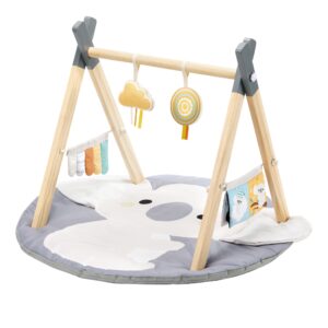 אוניברסיטה מעץ לתינוק עם משטח פעילות רך 63587