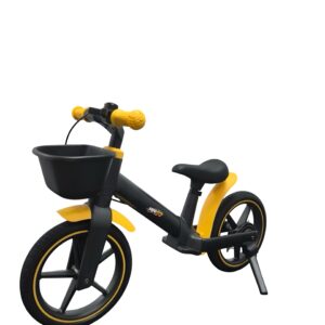 אופני איזון לילדים Premium B1 - שלדת פולימר קלה עם בלם יד צבע:שחור צהוב