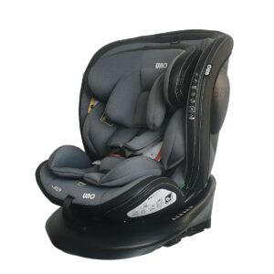 כיסא בטיחות I SAFE מסתובב 360 משולב בוסטר הכולל רגלית Supporting Leg תקן חדש צבע:אפור